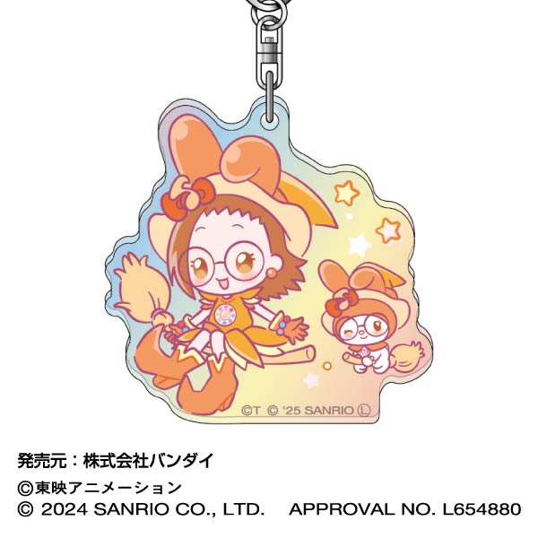 『おジャ魔女どれみ×サンリオキャラクターズ』アクリルキーホルダー オーロラTYPE  02 はづき×マイメロディ